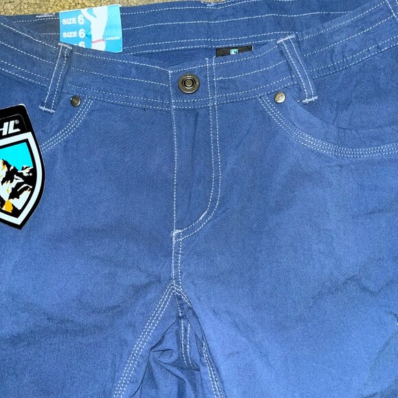 KUHL WOMEN'S SPLASH 11" CARGO SHORTS in BLUE DEPTHS - HIKING PANTS - NWT - 6 - Picture 2 of 11
